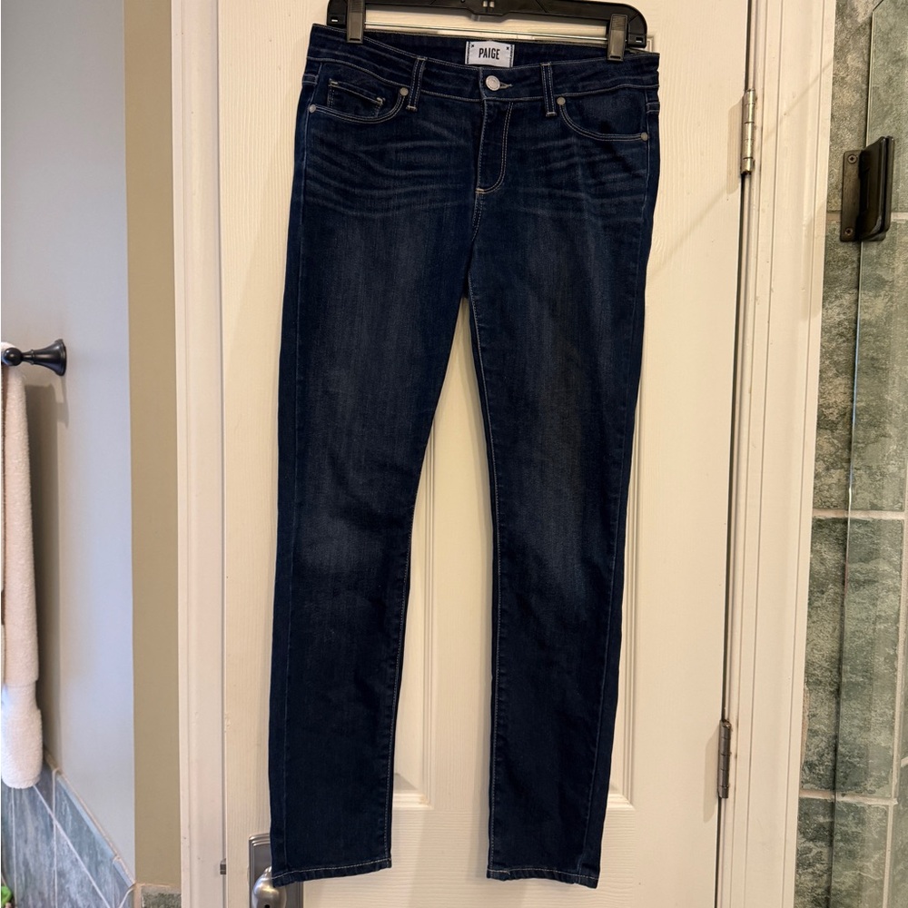 PAIGE Women's Deep Indigo Skinny Jeans